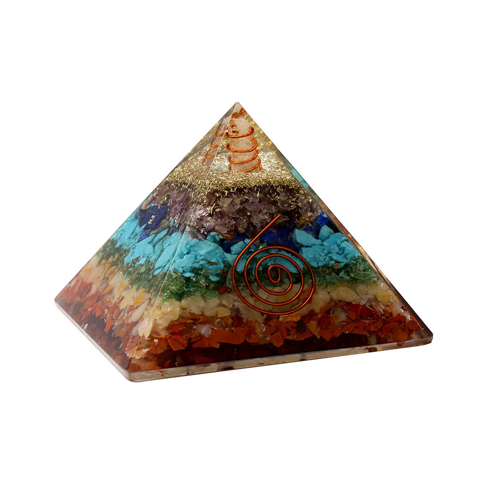 Seven Chakra Crystal Pyramid Spiritual Healing Tool