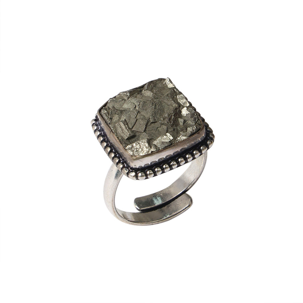 Pyrite Ring 1 Pc Assorted Stylish Spiritual Wear