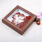 Red Jasper Tree with Frame Decorative Spiritual Piece