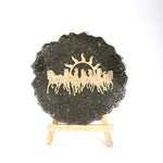 Pyrite 7 Horse Frame Stand Decorative Spiritual Piece