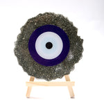Pyrite Evil Eye Frame Stand Spiritual Protection Tool