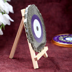 Pyrite Evil Eye Frame Stand Spiritual Protection Tool