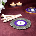 Pyrite Evil Eye Frame Stand Spiritual Protection Tool