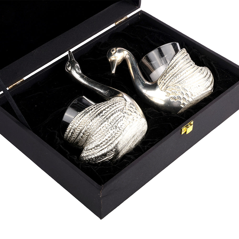 Silver Plated Swan Candle Holder – Decorative Home & Spiritual Decor