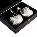 Silver Plated Swan Candle Holder – Decorative Home & Spiritual Decor