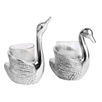 Silver Plated Swan Candle Holder – Decorative Home & Spiritual Decor