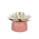 Lotus Silver Plated Oil Diya Lamp – Decorative Pooja Use