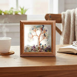 Multi Fluorite Tree with Frame Decorative Spiritual Piece
