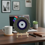 Pyrite Evil Eye Frame Stand Spiritual Protection Tool