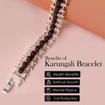 Silver Plated Karungali Bracelet – Govt Certified Premium IGP Spiritual Wear