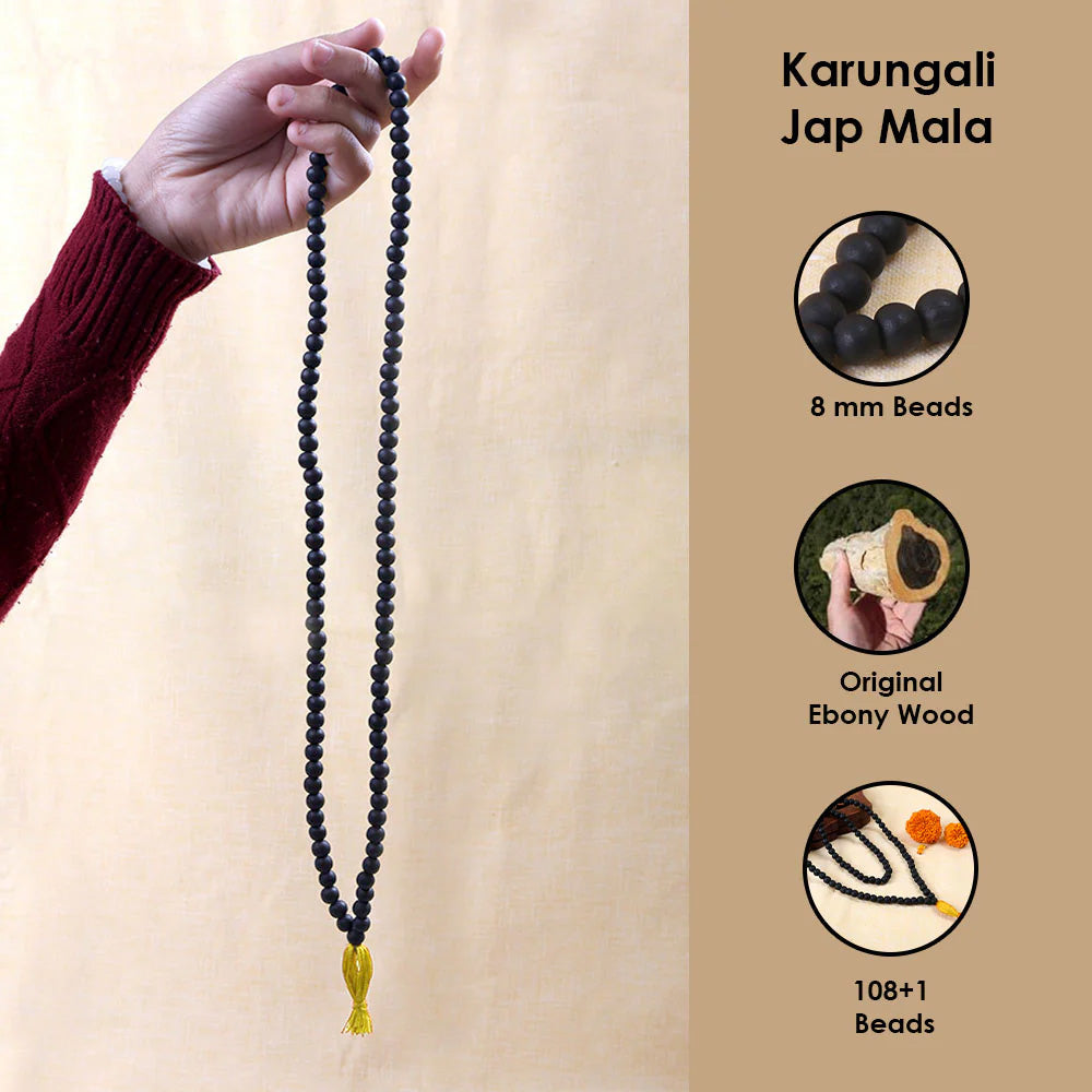 Karungali Mala Spiritual Protection & Focus Govt Certified Original