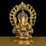 Lord Ganesh, Ganpati, known for Blessing Good Health and Wealth, The Idol Is made from Premium Quality material for long lasting use. Handmade product from the Artisanship of India's Craftsman with Using Modern Style.