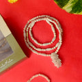 100% Original Charming Tulsi Mala with Radha Krishna Locket, made from sacred Tulsi wood beads, ideal for spiritual practice, meditation, and mantra chanting. India’s Premium Jap Mala Store- www.satvikstore.in