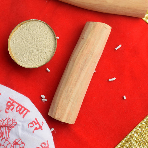 100% Original White Malyagiri Mysore Sandalwood Stick, a premium quality natural sandalwood stick known for its divine fragrance, used in pooja rituals, spiritual practices, and skincare applications. 
India’s Largest Pooja Accessories Brand – www.satvikstore.in 