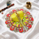 Size No.2 Heavy Stone & Thread Work Designer Laddu Gopal Dress