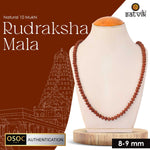 Original 10 Mukhi Rudraksha Mala with 108 Beads for Meditation and Divine Protection. India’s Premium Jap Mala Store - www.satvikstore.in