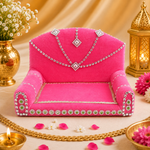 Laddu Gopal's Velvet Charisma: A Sacred Singhasan