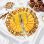 Size No.1 Designer Sequined Round Laddu Gopal Dress