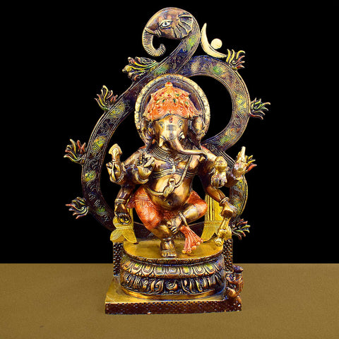 Lord Ganesh, Ganpati, known for Blessing Good Health and Wealth, The Idol Is made from Premium Quality material for long lasting use. Handmade product from the Artisanship of India's Craftsman with Using Modern Style.
