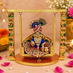 Stunning Meenakari Laddu Gopal Jhula