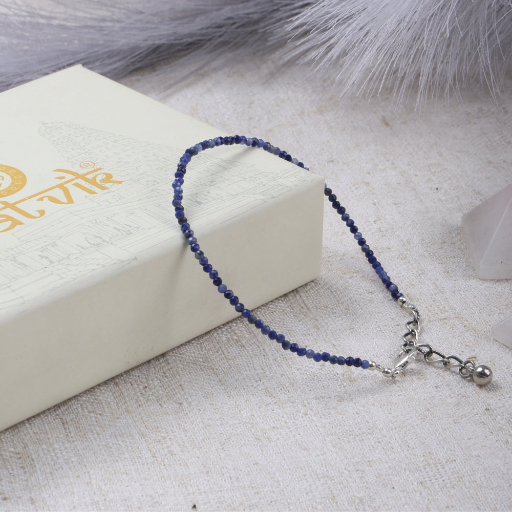 Lapis Lazuli Anklet Stylish Spiritual Wear
