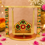 Stunning Meenakari Laddu Gopal Jhula