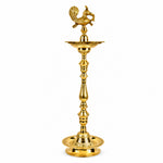 44 Inch Brass Kerala Peacock Samai Deepam Inauguration Lamp