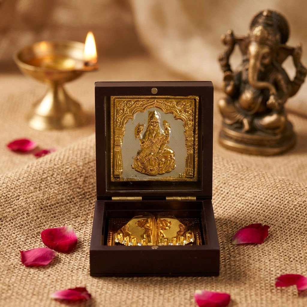 Lakshmi Mata Charan Paduka Box - Small