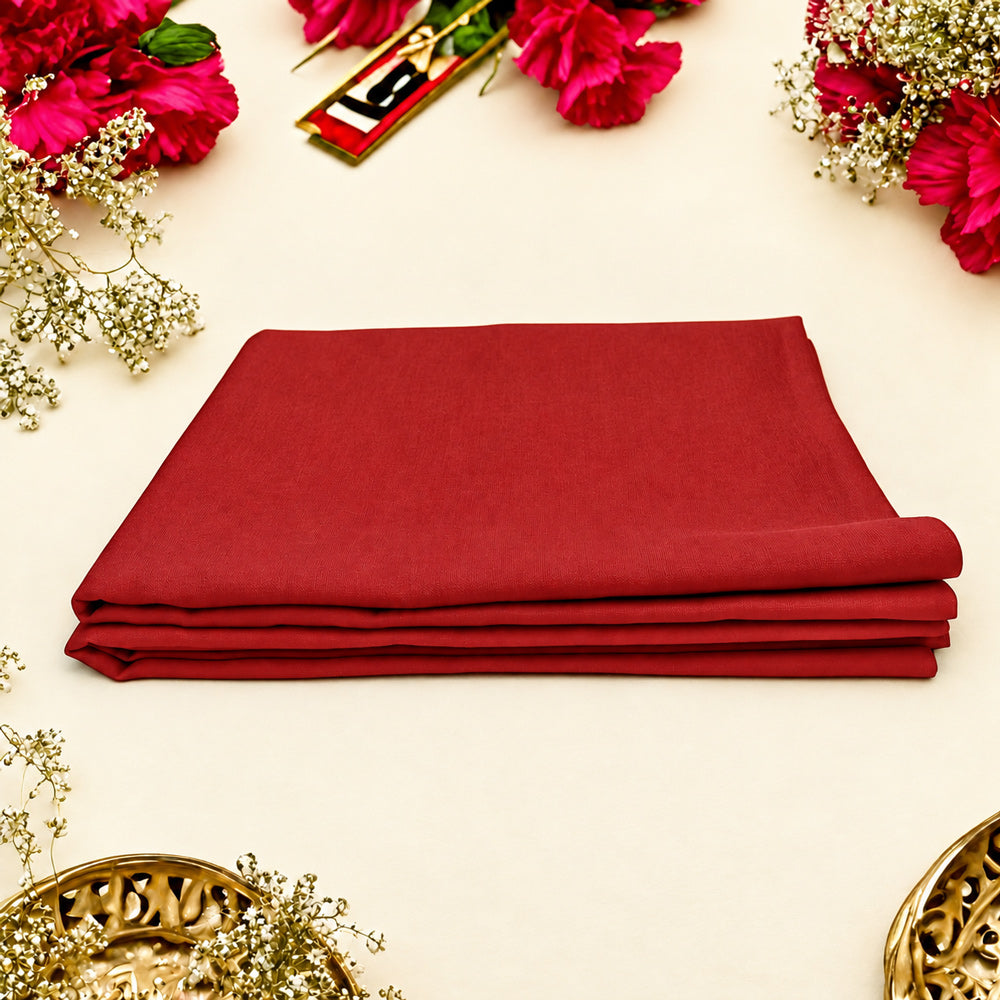Red Cotton Cloth – 1.25 Meter for Pooja & Ritual Use