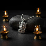 Silver Plated Mahakal Pendant for Spiritual Protection & Strength