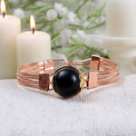 Ebony Wood Karungali Copper Plated Kada Authentic Spiritual Wear