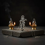 Silver Plated Hanuman Ji Pendant with Gadha – Strength & Protection