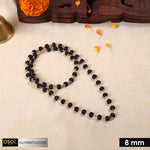 Govt. Certified Karungali Ebony Mala with Golden Brass Cap for Spiritual and Meditation Use. India’s Premium Jap Mala Store - www.satvikstore.in