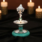 Ganesh Long Hand Deepam Brass Oil Lamp for Pooja