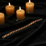 SQ Rudraksha Two Tone Bracelet – Gold & Silver Spiritual Wear
