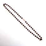 Karungali Mala 8mm Beads with Copper Capping Energy Protection Govt Certified