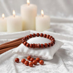 Original 8mm Red Sandalwood Damru Bracelet Spiritual Healing Wear