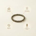 Raw Pyrite Bracelet & Anklet Combo | Wealth Attraction & Prosperity Energy