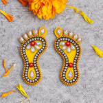 Ethnic Kundan Work Laxmi Footprint Diwali Stickers