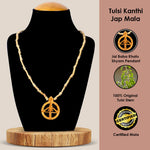 100% Pure Tulsi Kanthi Neck Mala with Jai Baba Khatu Shyam Pendant