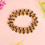 5 Mukhi Golden Capping Natural Rudraksha Mala 100% Original & Certified