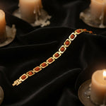 Gold Plated Rudraksha Bead Bracelet Premium Spiritual Wear