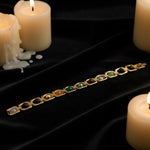 Gold Plated Dhanyog Bracelet Unisex Spiritual Wear