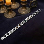 Dhanyog Silver Plated Bracelet Unisex Spiritual Wear IGP