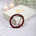 Original 8mm Red Sandalwood Damru Bracelet Spiritual Healing Wear