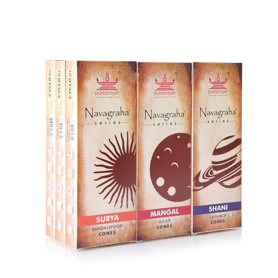 Navagraha Series Temple Cones – Pack of 9 Fragrances