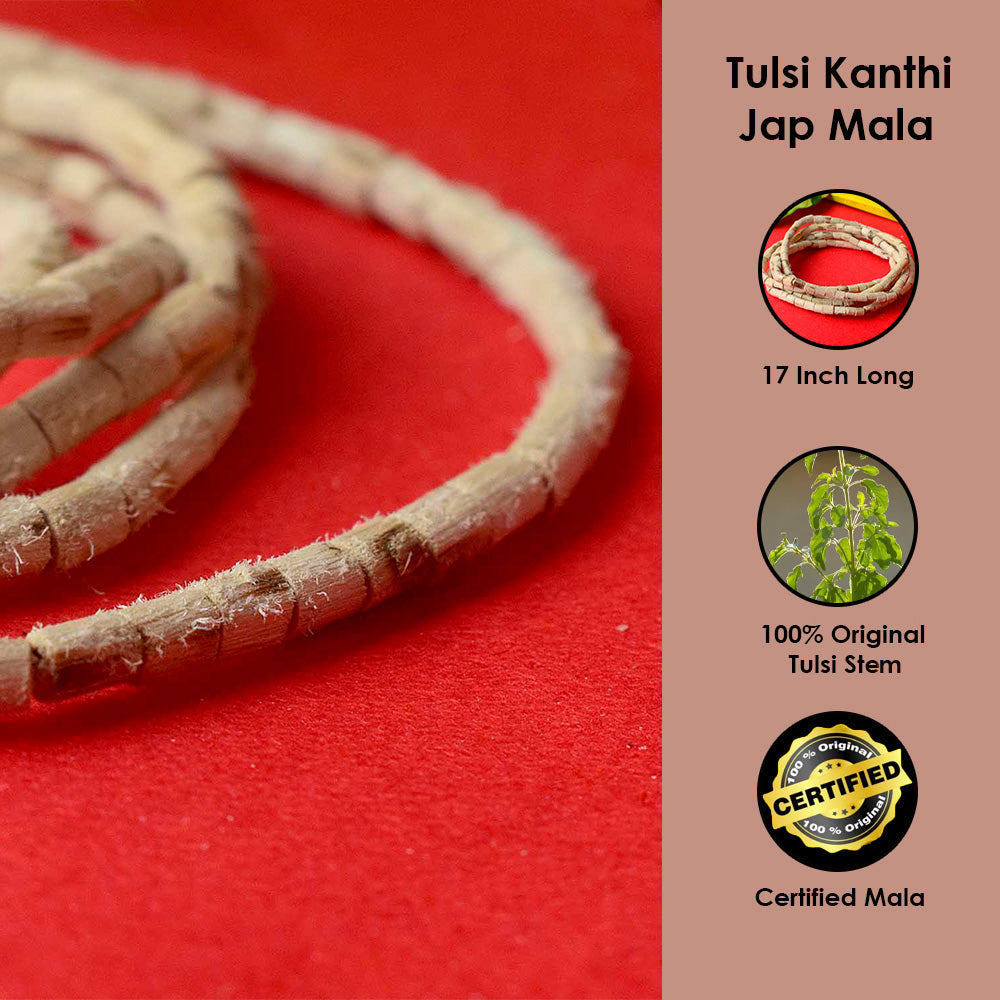 100% Original Tulsi Kanthi Mala Flat Beads