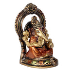 4.6 Inch Divine Lord Brass Ganesha Idol