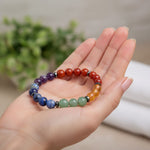 7 Chakra Beaded Bracelet Stretchable Spiritual Wear