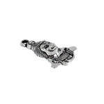 Silver Plated Hanuman Ji Pendant with Gadha – Strength & Protection